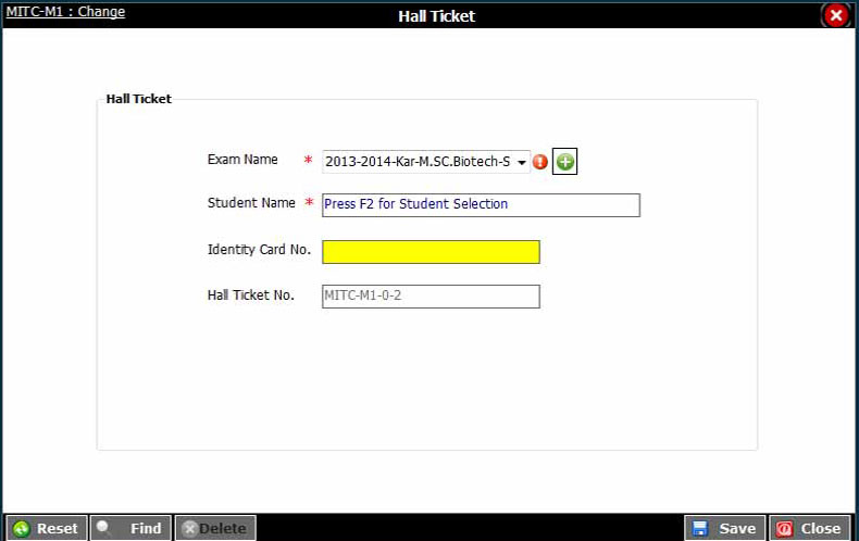 single hallticket task